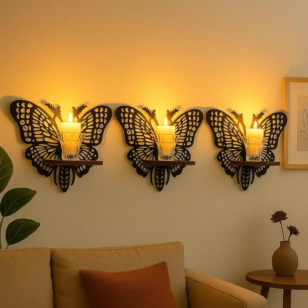 – Decorative Wall Hanging Rack for Living Room & Bedroom