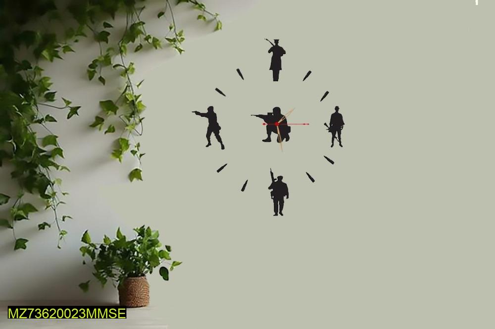 Commandos Wooden Wall Clock