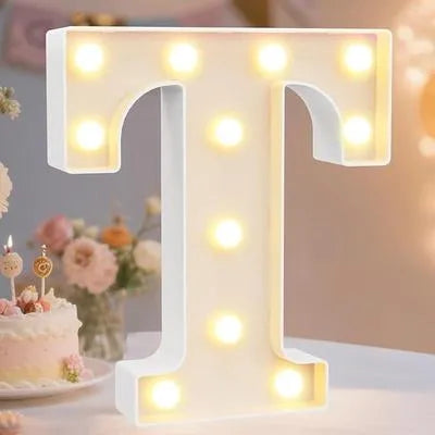 LED Alphabet Battery Led Letter (T) I
