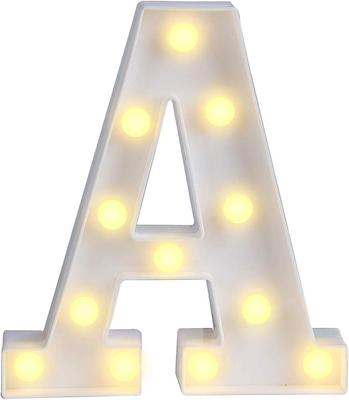 LED Battery Operated Alphabet